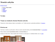 Tablet Screenshot of montaze-nabytku.cz